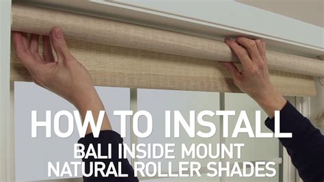 removing Bali blinds inside mount